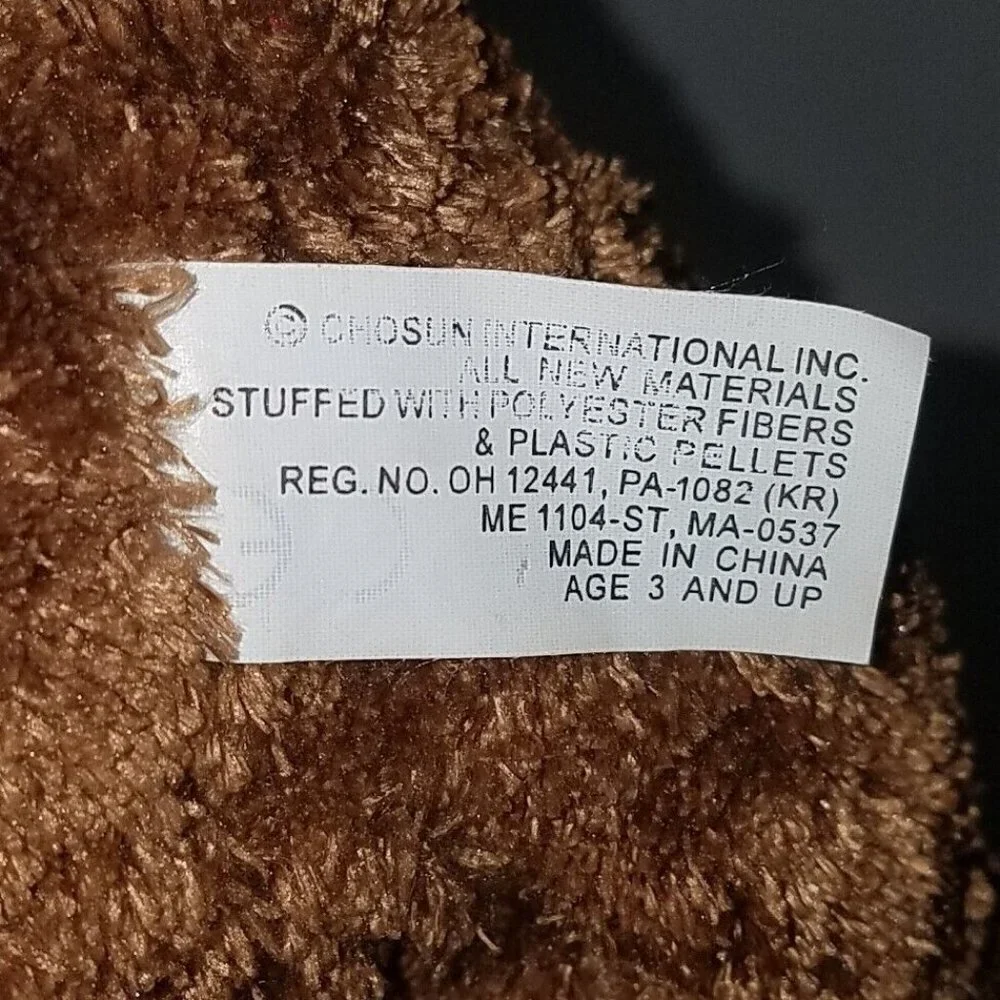 I Love You Brown Puppy Dog Plush Valentine's Day Stuffed Animal Gift Red Heart